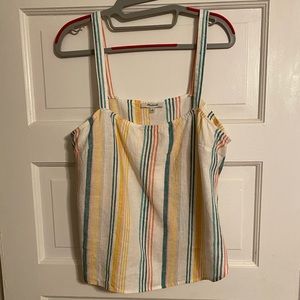 Madewell Striped Linen Tank